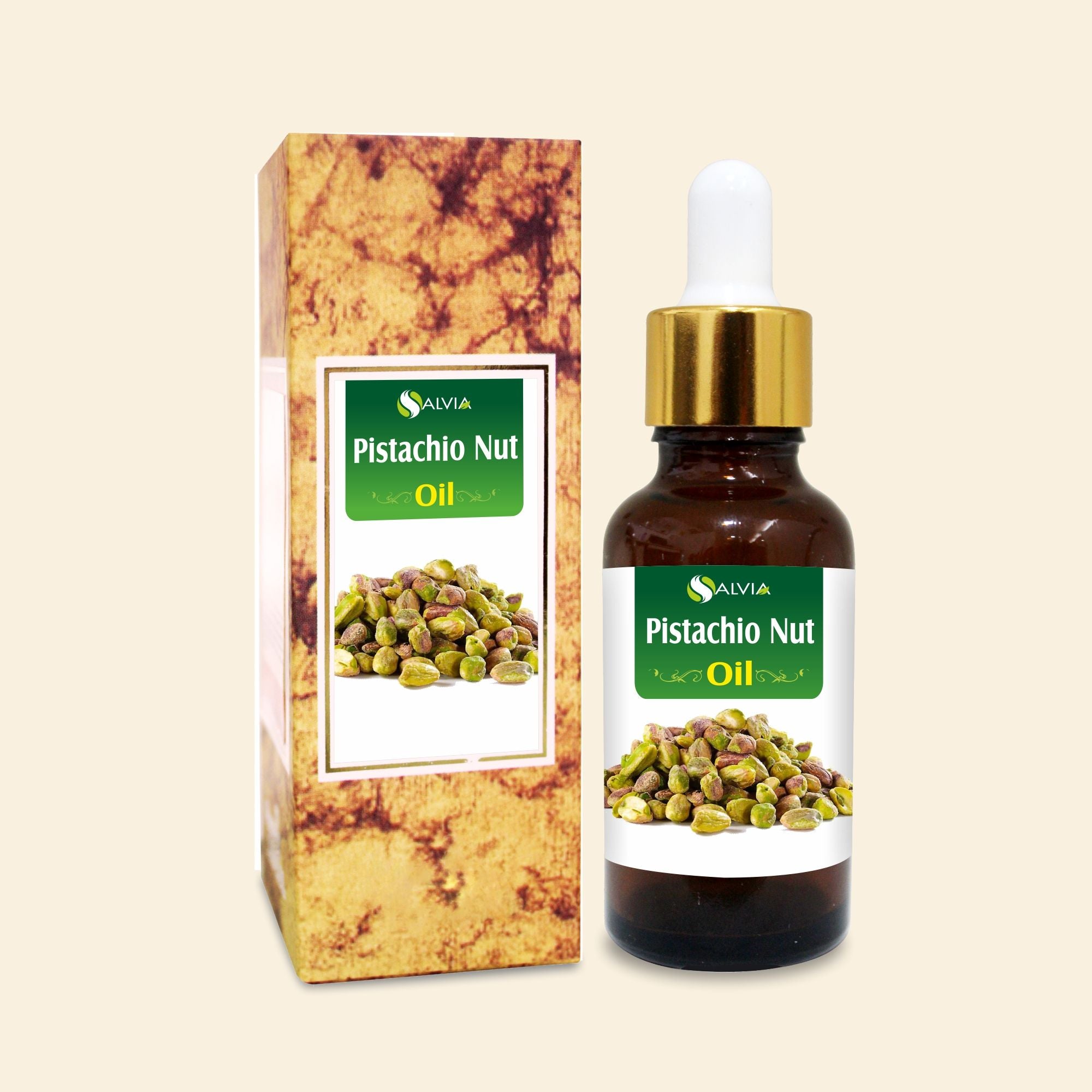Salvia Natural Carrier Oils, Hair Fall,Anti Ageing,Anti-ageing Oil Pistachio Nut Oil (Pistacia Vera) Pure Natural Carrier Oil
